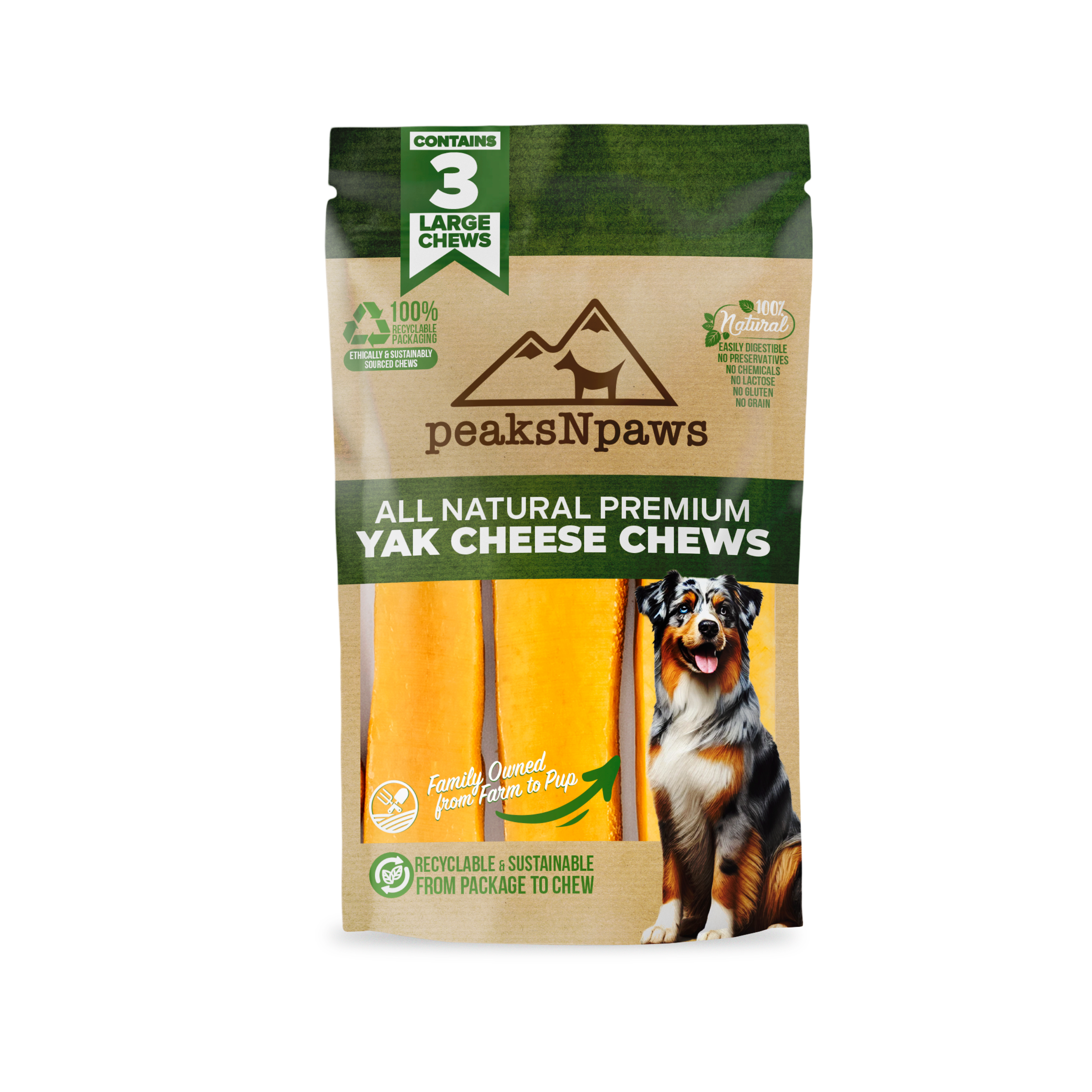 ドッグフード hakuko 100% Natural Yak Milk Chews From The Himalayas – peaksnpaws