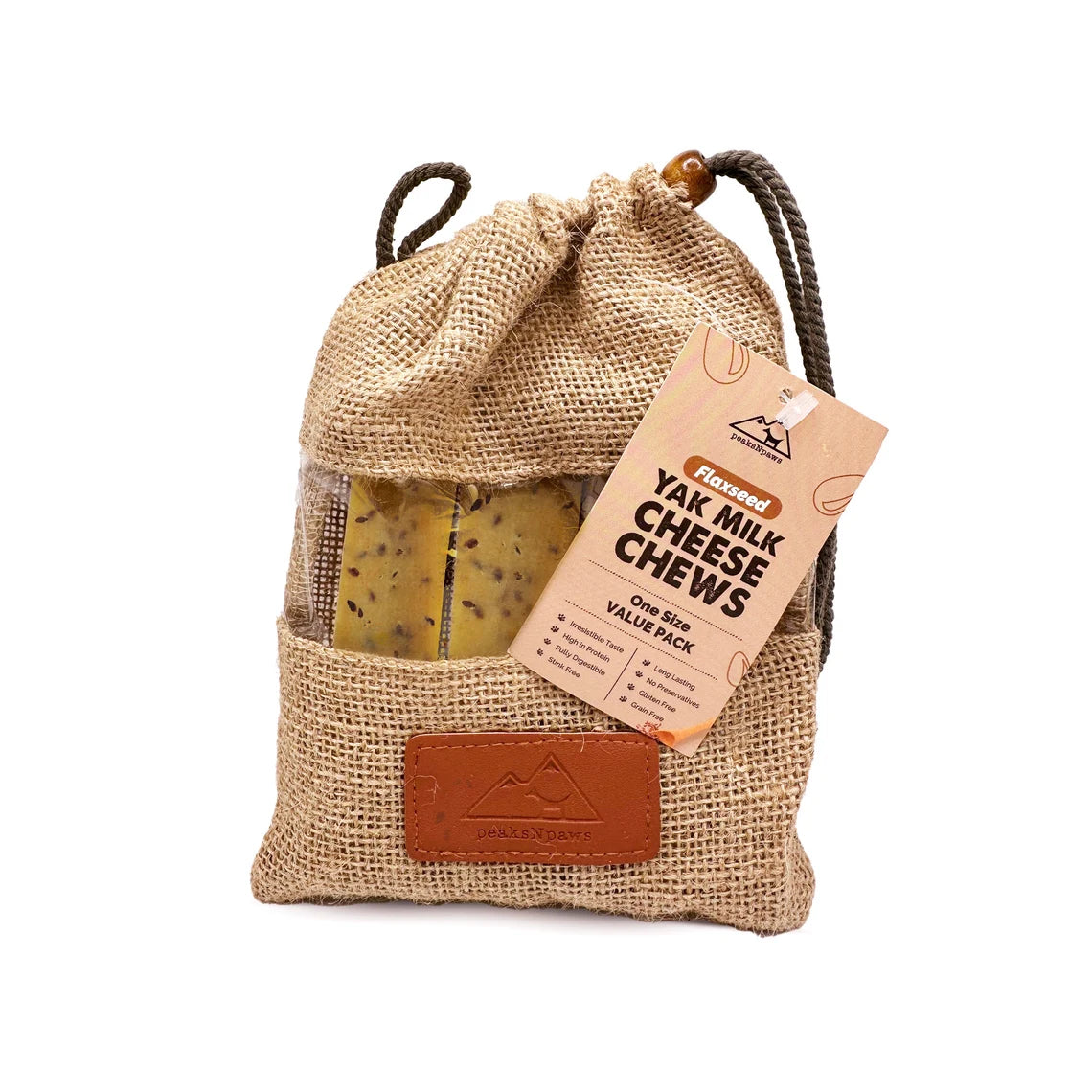Flaxseeds Yak Chews One Size Fits All