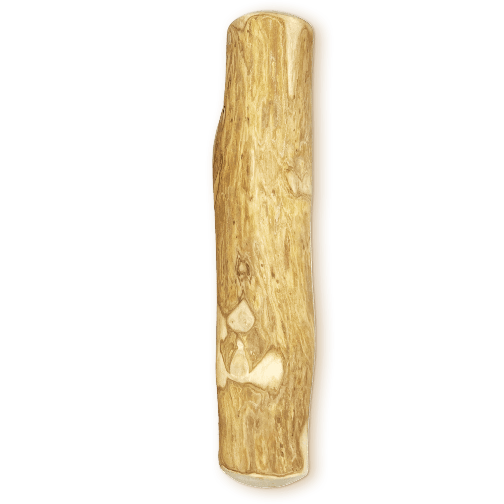Large Coffee Wood Dog Chew for Dogs Above 50 LBS - peaksnpaws