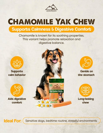 Turmeric Chamomile yak chew one size fits all