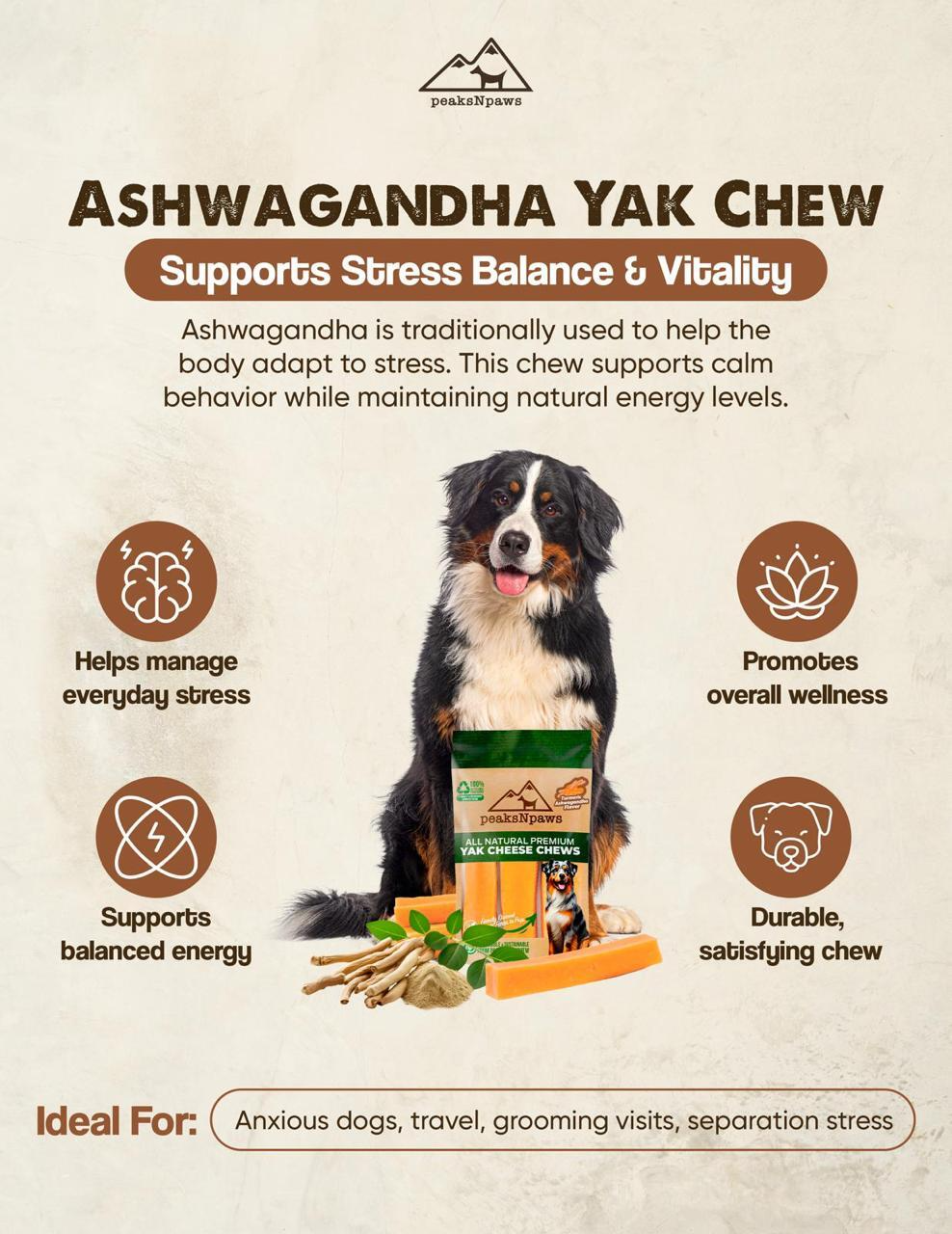 Ashwagndha Yak Chew One Size Fits All