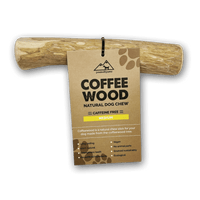 Medium Coffee Wood Dog Chew for Dogs Under 50 LBS