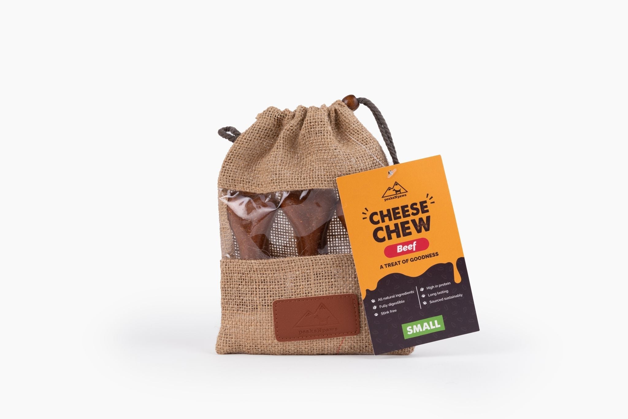 Small Cheese Chews - Beef (Pack of 3)